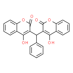 ChemSpider 2D Image | 3,3'-benzylidenebis(4-hydroxycoumarin) | C25H16O6