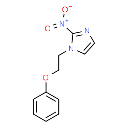 ChemSpider 2D Image | 2-Nitro-1-(2-phenoxyethyl)-1H-imidazole | C11H11N3O3