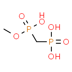 ChemSpider 2D Image | {[Hydroxy(methoxy)phosphoryl]methyl}phosphonic acid | C2H8O6P2