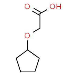 ChemSpider 2D Image | (Cyclopentyloxy)acetic acid | C7H12O3