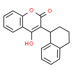 ChemSpider 2D Image | coumatetralyl | C19H16O3