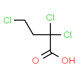ChemSpider 2D Image | 2,2,4-Trichlorobutanoic acid | C4H5Cl3O2