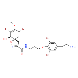 ChemSpider 2D Image | araplysillin-I | C21H23Br4N3O5
