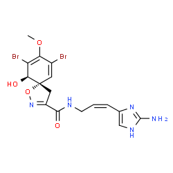 ChemSpider 2D Image | aplysinamisine I | C16H17Br2N5O4