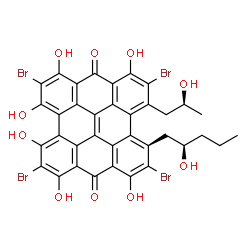 ChemSpider 2D Image | gymnochrome A | C36H24Br4O10