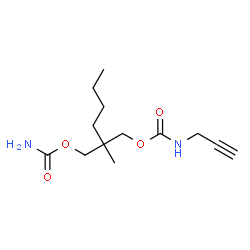 ChemSpider 2D Image | 2-[(Carbamoyloxy)methyl]-2-methylhexyl 2-propyn-1-ylcarbamate | C13H22N2O4