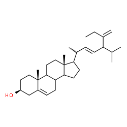 ChemSpider 2D Image | (3S,10R,13R)-17-[(2S,3E)-5-Isopropyl-6-methylene-3-octen-2-yl]-10,13-dimethyl-2,3,4,7,8,9,10,11,12,13,14,15,16,17-tetradecahydro-1H-cyclopenta[a]phenanthren-3-ol | C31H50O