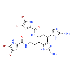 ChemSpider 2D Image | nagelamide D | C22H24Br4N10O2