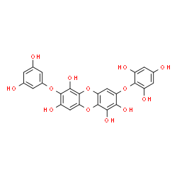 ChemSpider 2D Image | diphlorethohydroxycarmalol | C24H16O13