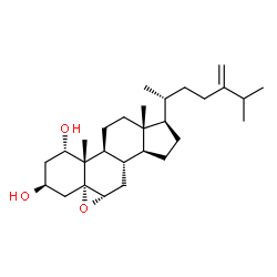 ChemSpider 2D Image | (1alpha,3beta,5alpha,6alpha)-5,6-Epoxyergost-24(28)-ene-1,3-diol | C28H46O3