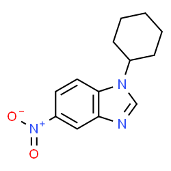 ChemSpider 2D Image | 1-Cyclohexyl-5-nitro-1H-benzimidazole | C13H15N3O2