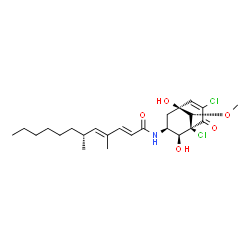 ChemSpider 2D Image | Gymnastatin F | C24H35Cl2NO5