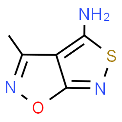 ChemSpider 2D Image | 3-Methyl[1,2]thiazolo[4,3-d][1,2]oxazol-4-amine | C5H5N3OS