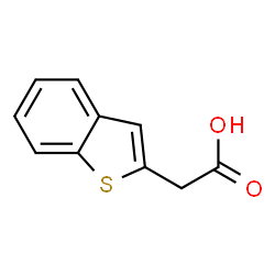 ChemSpider 2D Image | 1-Benzothiophen-2-ylacetic acid | C10H8O2S