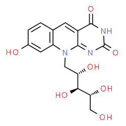 ChemSpider 2D Image | 7,8-didemethyl-8-hydroxy-5-deazariboflavin | C16H17N3O7