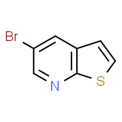 ChemSpider 2D Image | 5-Bromothieno[2,3-b]pyridine | C7H4BrNS