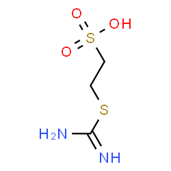 ChemSpider 2D Image | 2-(2-Sulfoethyl)pseudourea | C3H8N2O3S2