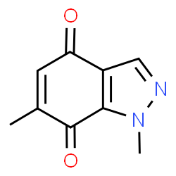 ChemSpider 2D Image | 1,6-Dimethyl-1H-indazole-4,7-dione | C9H8N2O2