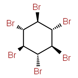 ChemSpider 2D Image | (1r,2r,3r,4r,5r,6r)-1,2,3,4,5,6-Hexabromocyclohexane | C6H6Br6