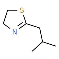 ChemSpider 2D Image | 2-Isobutyl-4,5-dihydro-1,3-thiazole | C7H13NS
