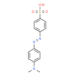 ChemSpider 2D Image | 4-[2-[4-(Dimethylamino)phenyl]diazenyl]benzenesulfonic acid | C14H15N3O3S
