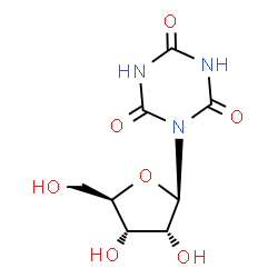 ChemSpider 2D Image | 1-beta-D-ribofuranosyl-1,3,5-triazinane-2,4,6-trione | C8H11N3O7
