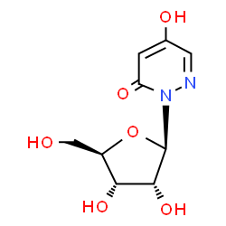 ChemSpider 2D Image | 4-Hydroxy-1-(beta-D-ribofuranosyl)pyridazin-6-one | C9H12N2O6