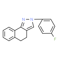 ChemSpider 2D Image | 2-(4-Fluorophenyl)-4,5-dihydro-2H-benz[g]indazole | C17H13FN2