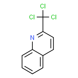 ChemSpider 2D Image | 2-(Trichloromethyl)quinoline | C10H6Cl3N
