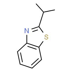 ChemSpider 2D Image | 2-Isopropyl-1,3-benzothiazole | C10H11NS
