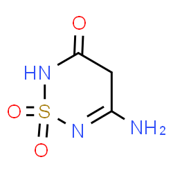 ChemSpider 2D Image | 5-Amino-2H-1,2,6-thiadiazin-3(4H)-one 1,1-dioxide | C3H5N3O3S