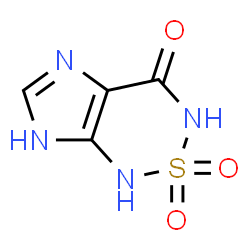 ChemSpider 2D Image | 1,5-Dihydroimidazo[4,5-c][1,2,6]thiadiazin-4(3H)-one 2,2-dioxide | C4H4N4O3S