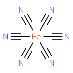 ChemSpider 2D Image | Hexakis(cyano-kappaC)iron | C6FeN6