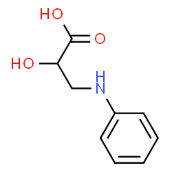 ChemSpider 2D Image | 3-Anilino-2-hydroxypropanoic acid | C9H11NO3