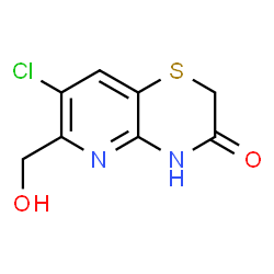 ChemSpider 2D Image | 7-Chloro-6-(hydroxymethyl)-2H-pyrido[3,2-b][1,4]thiazin-3(4H)-one | C8H7ClN2O2S