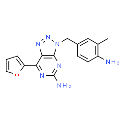 ChemSpider 2D Image | Vipadenant | C16H15N7O