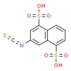 ChemSpider 2D Image | 3-Isothiocyanato-1,5-naphthalenedisulfonic acid | C11H7NO6S3