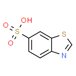 ChemSpider 2D Image | 1,3-Benzothiazole-6-sulfonic acid | C7H5NO3S2