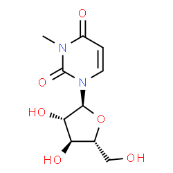 ChemSpider 2D Image | 1-(alpha-D-Arabinofuranosyl)-3-methyl-2,4(1H,3H)-pyrimidinedione | C10H14N2O6