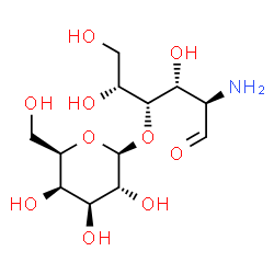 ChemSpider 2D Image | 2-Amino-2-deoxy-4-O-Î²-D-galactopyranosyl-D-glucose | C12H23NO10