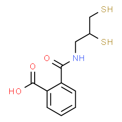 ChemSpider 2D Image | 2-[(2,3-Disulfanylpropyl)carbamoyl]benzoic acid | C11H13NO3S2