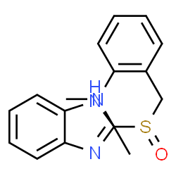 ChemSpider 2D Image | 2-[(1H-Benzimidazol-2-ylsulfinyl)methyl]-N,N-dimethylaniline | C16H17N3OS