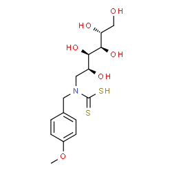 ChemSpider 2D Image | 1-Deoxy-1-[(4-methoxybenzyl)(sulfanylcarbonothioyl)amino]-D-glucitol | C15H23NO6S2