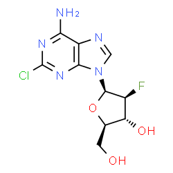 ChemSpider 2D Image | Clofarabine | C10H11ClFN5O3