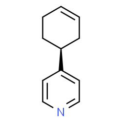 ChemSpider 2D Image | 4-[(1S)-3-Cyclohexen-1-yl]pyridine | C11H13N