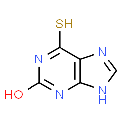 ChemSpider 2D Image | 6-thioxanthine | C5H4N4OS