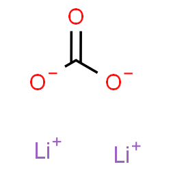 ChemSpider 2D Image | Lithium carbonate | CLi2O3