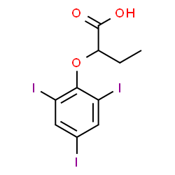 ChemSpider 2D Image | phenobutiodil | C10H9I3O3