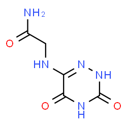 ChemSpider 2D Image | acetamide, 2-[(3,5-dihydroxy-1,2,4-triazin-6-yl)amino]- | C5H7N5O3