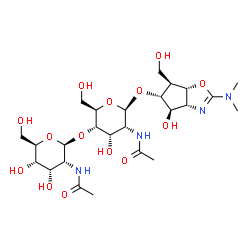 ChemSpider 2D Image | allosamidin | C25H42N4O14